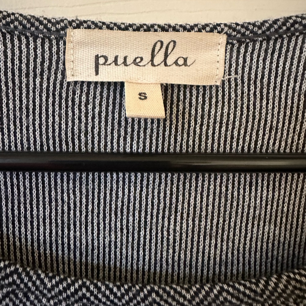 Ella Heather Gray Relaxed 3/4 Sleeve Tunic - Picture 3 of 4